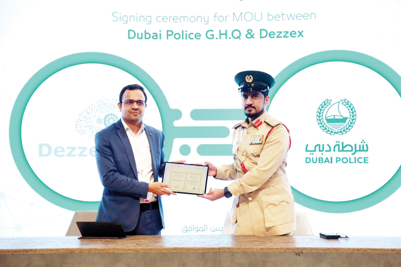 Signing ceremony for MOU between Dubai Police G.H.Q & Dezzex